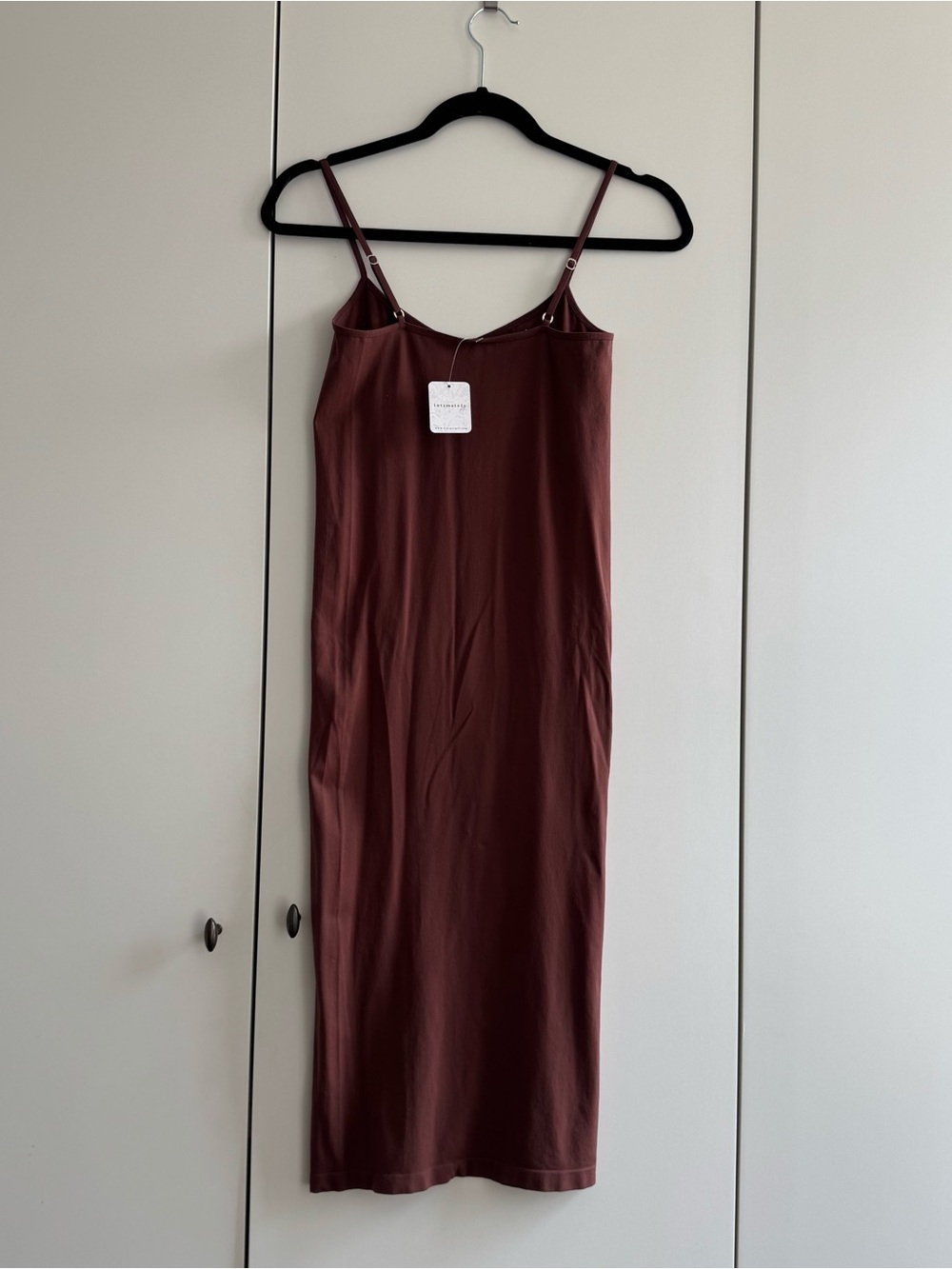 Free People Slip Midi Dress in Brown terracotta M - Picture 3 of 4